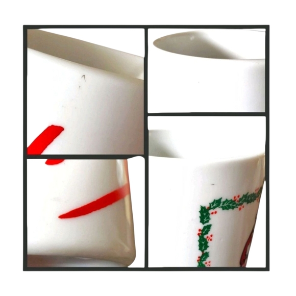Vintage Sears Restaurant Christmas Mugs: Santa & Max Coffee Logo - Picture 10 of 10
